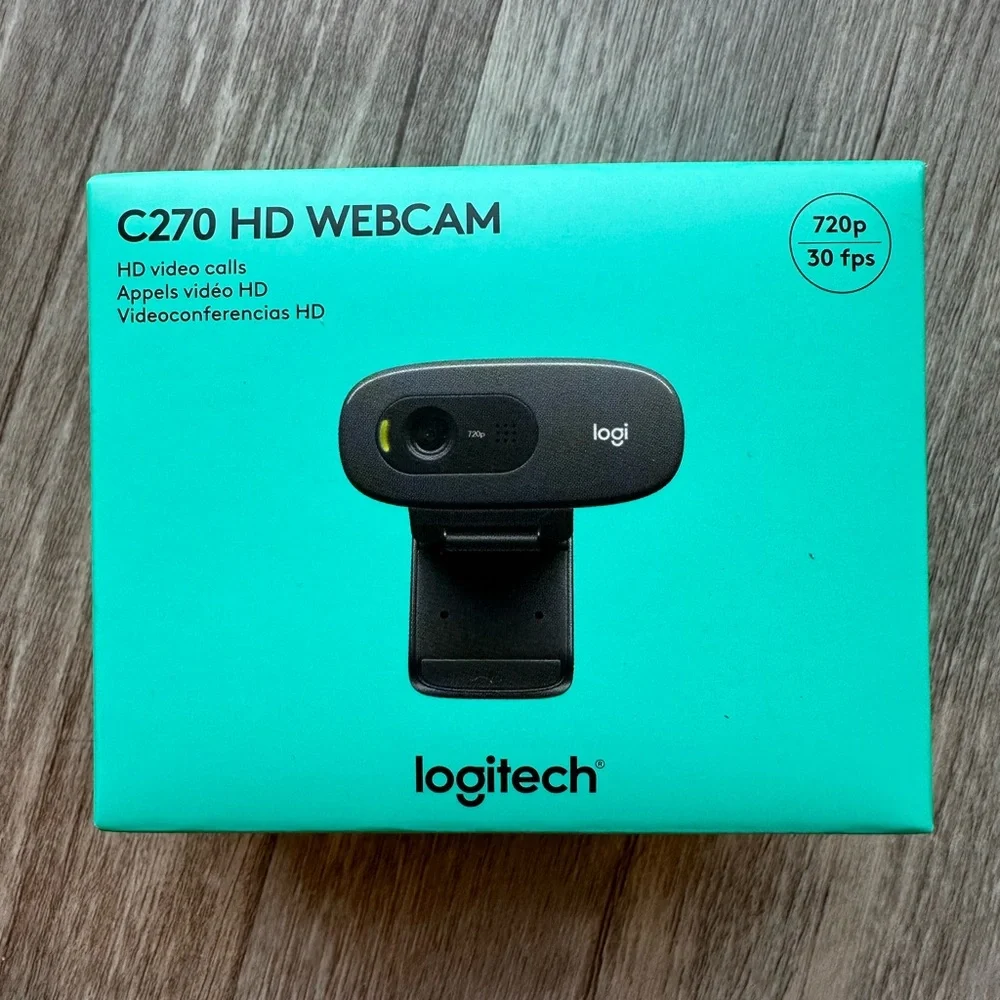 Logitech C270 Web Camera - HD Video Calls 720p 30fps New!